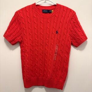 Polo by Ralph Lauren Women Cotton Cable Knit Sweater - Medium - NWT